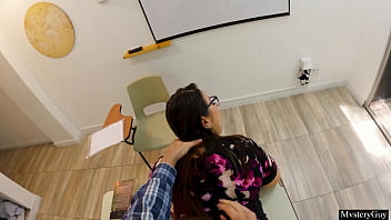 Stepmom’s Private Lesson With The Teacher Turns Into A Wild Classroom Affair