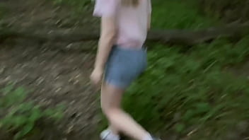 Wild Little Slut Gets Fucked Hard In The Forest, On The Meadow, And Out In Public
