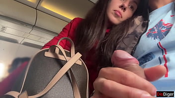 Exposed And Aching: Stroking My Hard Cock In A Crowded Plane Cabin