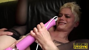 Inked Slut Gushes While Taking It Up The Ass From Her Dominant Master