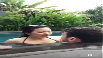 Slippery Wet Pool Fuck Goes Live For All To See