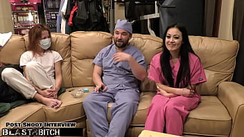 Become The Nurse As Blaire Celeste Takes A Massive Cumshot To The Mouth