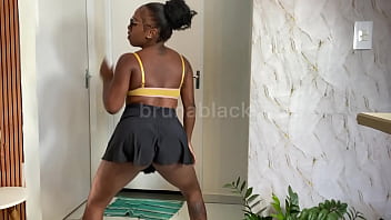 Naughty Black Girl Caught Red-handed Dancing In A Short Skirt And Had To Grind On A Raw Cock Real Good.