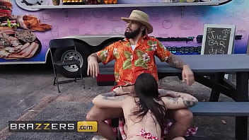 Naughty Food Truck Fuck: Anna Chambers Gets Ravaged By James Angel Behind The Counter